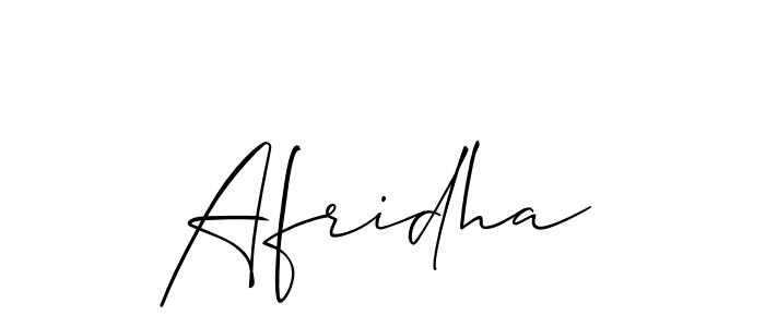 Similarly Allison_Script is the best handwritten signature design. Signature creator online .You can use it as an online autograph creator for name Afridha. Afridha signature style 2 images and pictures png