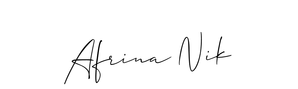 See photos of Afrina Nik official signature by Spectra . Check more albums & portfolios. Read reviews & check more about Allison_Script font. Afrina Nik signature style 2 images and pictures png