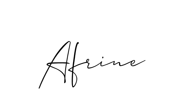 Best and Professional Signature Style for Afrine. Allison_Script Best Signature Style Collection. Afrine signature style 2 images and pictures png