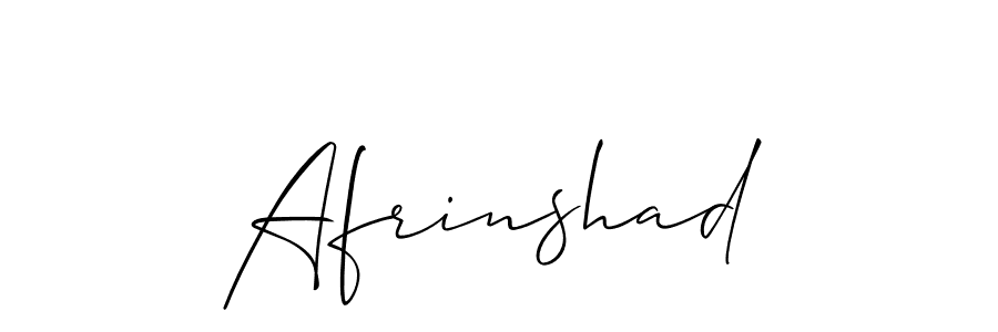 It looks lik you need a new signature style for name Afrinshad. Design unique handwritten (Allison_Script) signature with our free signature maker in just a few clicks. Afrinshad signature style 2 images and pictures png