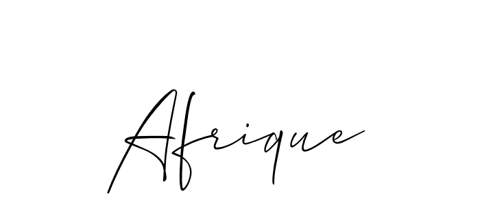 Make a beautiful signature design for name Afrique. With this signature (Allison_Script) style, you can create a handwritten signature for free. Afrique signature style 2 images and pictures png