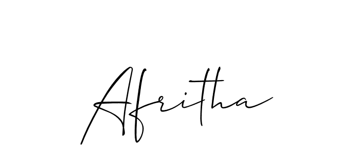 Similarly Allison_Script is the best handwritten signature design. Signature creator online .You can use it as an online autograph creator for name Afritha. Afritha signature style 2 images and pictures png