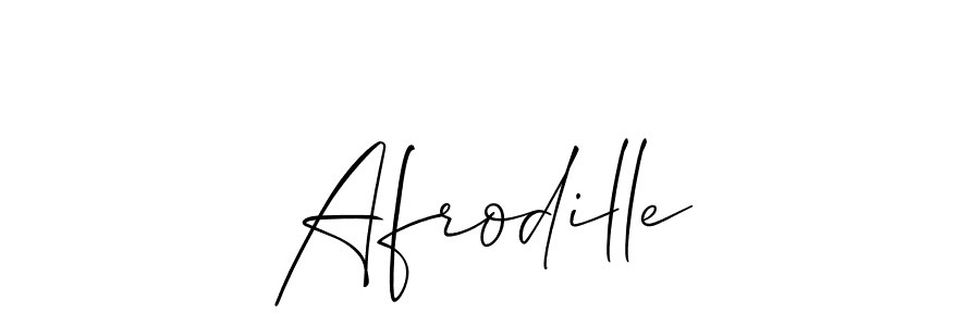 Create a beautiful signature design for name Afrodille. With this signature (Allison_Script) fonts, you can make a handwritten signature for free. Afrodille signature style 2 images and pictures png
