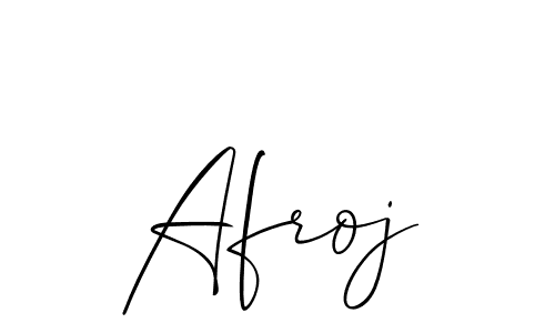 Also we have Afroj name is the best signature style. Create professional handwritten signature collection using Allison_Script autograph style. Afroj signature style 2 images and pictures png