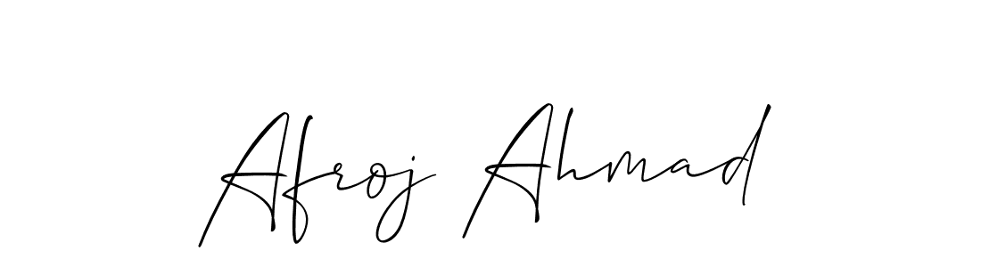 The best way (Allison_Script) to make a short signature is to pick only two or three words in your name. The name Afroj Ahmad include a total of six letters. For converting this name. Afroj Ahmad signature style 2 images and pictures png