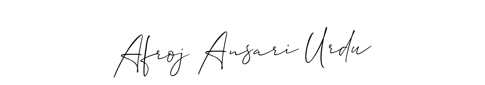 Similarly Allison_Script is the best handwritten signature design. Signature creator online .You can use it as an online autograph creator for name Afroj Ansari Urdu. Afroj Ansari Urdu signature style 2 images and pictures png