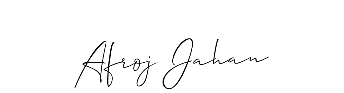 You should practise on your own different ways (Allison_Script) to write your name (Afroj Jahan) in signature. don't let someone else do it for you. Afroj Jahan signature style 2 images and pictures png