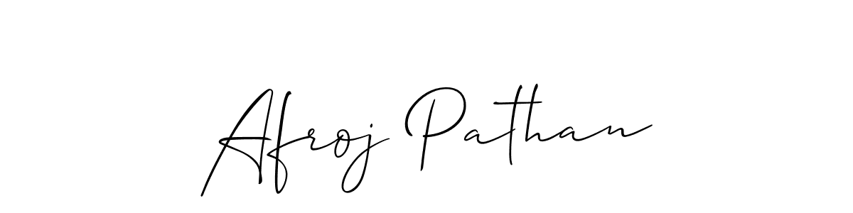 Afroj Pathan stylish signature style. Best Handwritten Sign (Allison_Script) for my name. Handwritten Signature Collection Ideas for my name Afroj Pathan. Afroj Pathan signature style 2 images and pictures png