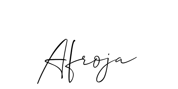 The best way (Allison_Script) to make a short signature is to pick only two or three words in your name. The name Afroja include a total of six letters. For converting this name. Afroja signature style 2 images and pictures png