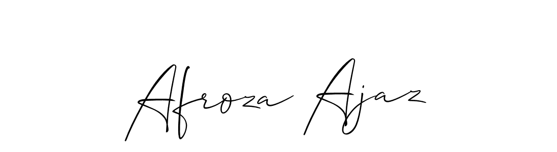 Make a beautiful signature design for name Afroza Ajaz. Use this online signature maker to create a handwritten signature for free. Afroza Ajaz signature style 2 images and pictures png