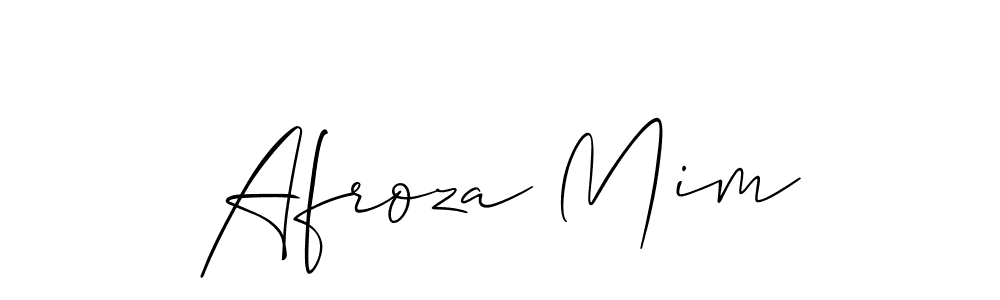 Allison_Script is a professional signature style that is perfect for those who want to add a touch of class to their signature. It is also a great choice for those who want to make their signature more unique. Get Afroza Mim name to fancy signature for free. Afroza Mim signature style 2 images and pictures png