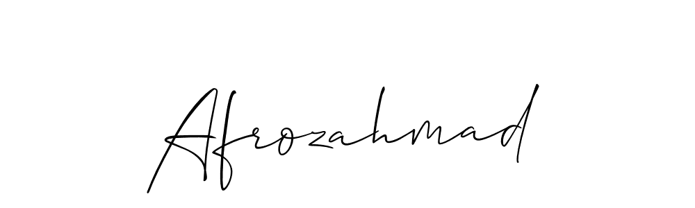 You should practise on your own different ways (Allison_Script) to write your name (Afrozahmad) in signature. don't let someone else do it for you. Afrozahmad signature style 2 images and pictures png