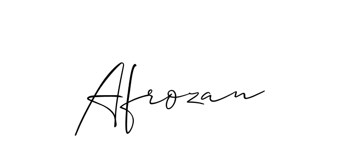 You should practise on your own different ways (Allison_Script) to write your name (Afrozan) in signature. don't let someone else do it for you. Afrozan signature style 2 images and pictures png