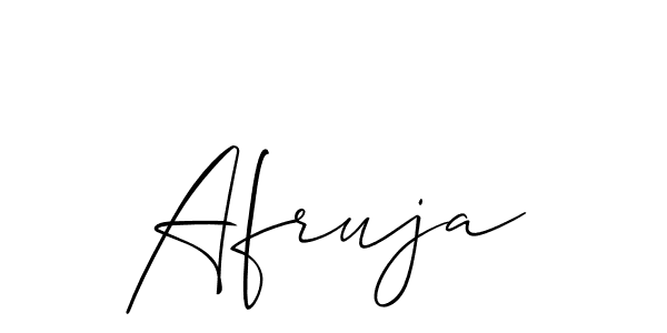 How to Draw Afruja signature style? Allison_Script is a latest design signature styles for name Afruja. Afruja signature style 2 images and pictures png