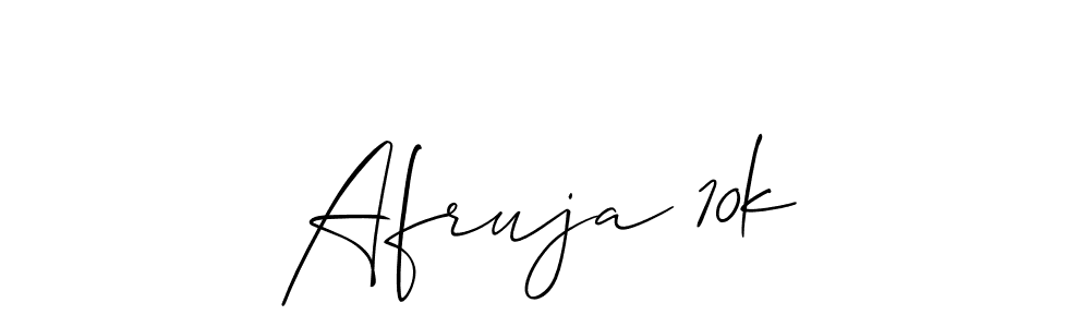 Also we have Afruja 10k name is the best signature style. Create professional handwritten signature collection using Allison_Script autograph style. Afruja 10k signature style 2 images and pictures png