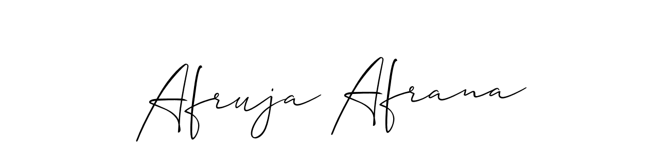 How to make Afruja Afrana signature? Allison_Script is a professional autograph style. Create handwritten signature for Afruja Afrana name. Afruja Afrana signature style 2 images and pictures png