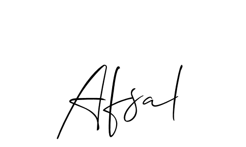 Make a beautiful signature design for name Afsal. With this signature (Allison_Script) style, you can create a handwritten signature for free. Afsal signature style 2 images and pictures png