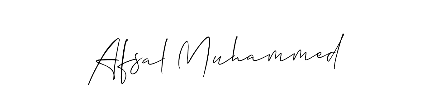 Create a beautiful signature design for name Afsal Muhammed. With this signature (Allison_Script) fonts, you can make a handwritten signature for free. Afsal Muhammed signature style 2 images and pictures png