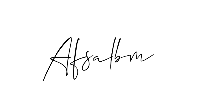 You should practise on your own different ways (Allison_Script) to write your name (Afsalbm) in signature. don't let someone else do it for you. Afsalbm signature style 2 images and pictures png