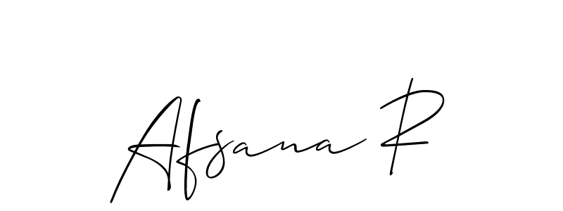 You can use this online signature creator to create a handwritten signature for the name Afsana R. This is the best online autograph maker. Afsana R signature style 2 images and pictures png