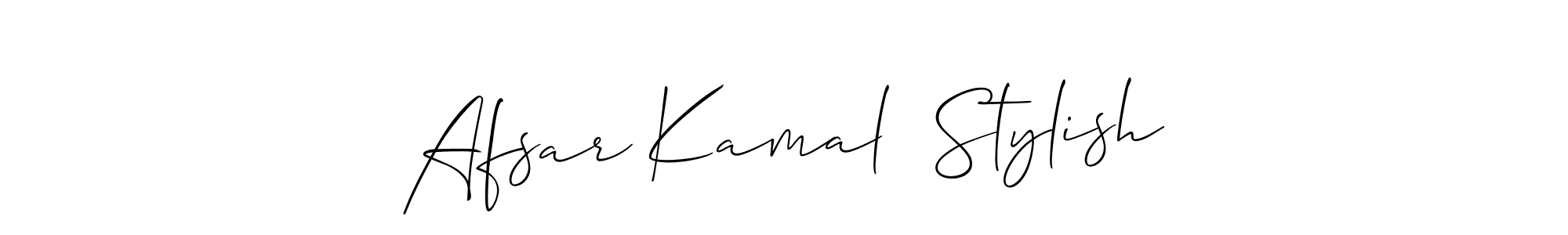 How to make Afsar Kamal  Stylish name signature. Use Allison_Script style for creating short signs online. This is the latest handwritten sign. Afsar Kamal  Stylish signature style 2 images and pictures png