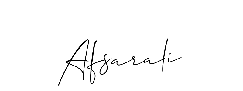 Design your own signature with our free online signature maker. With this signature software, you can create a handwritten (Allison_Script) signature for name Afsarali. Afsarali signature style 2 images and pictures png