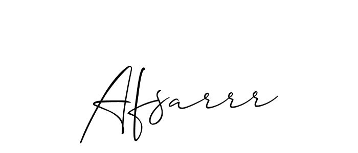 Also we have Afsarrr name is the best signature style. Create professional handwritten signature collection using Allison_Script autograph style. Afsarrr signature style 2 images and pictures png