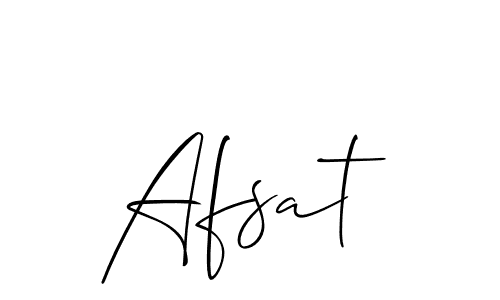 You should practise on your own different ways (Allison_Script) to write your name (Afsat) in signature. don't let someone else do it for you. Afsat signature style 2 images and pictures png