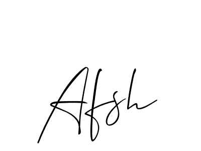It looks lik you need a new signature style for name Afsh. Design unique handwritten (Allison_Script) signature with our free signature maker in just a few clicks. Afsh signature style 2 images and pictures png