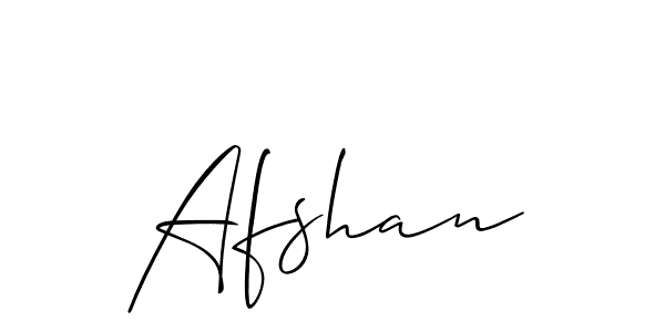 if you are searching for the best signature style for your name Afshan. so please give up your signature search. here we have designed multiple signature styles  using Allison_Script. Afshan signature style 2 images and pictures png