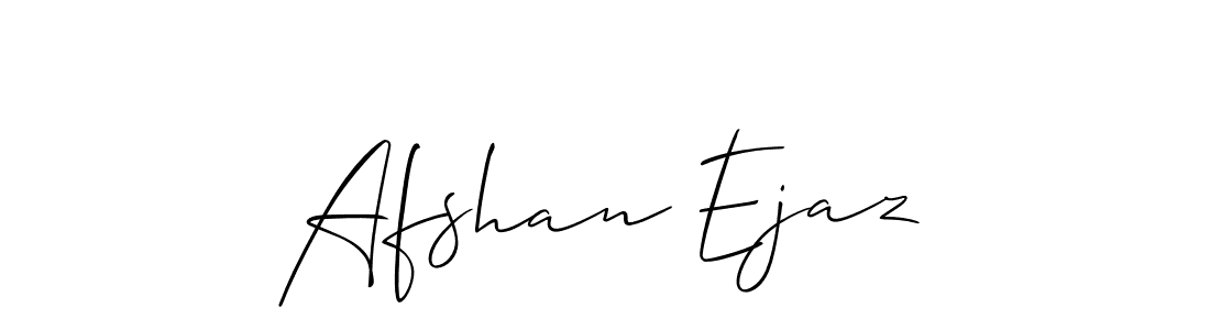 Also You can easily find your signature by using the search form. We will create Afshan Ejaz name handwritten signature images for you free of cost using Allison_Script sign style. Afshan Ejaz signature style 2 images and pictures png