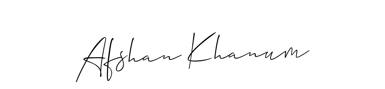 Also we have Afshan Khanum name is the best signature style. Create professional handwritten signature collection using Allison_Script autograph style. Afshan Khanum signature style 2 images and pictures png