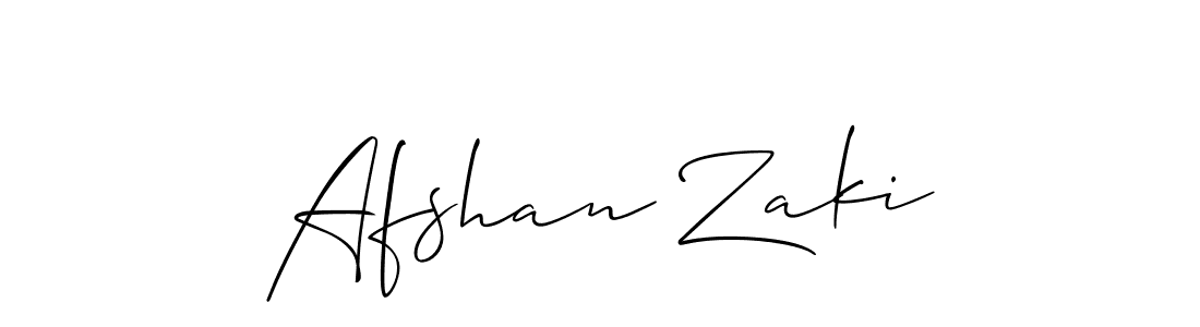 Similarly Allison_Script is the best handwritten signature design. Signature creator online .You can use it as an online autograph creator for name Afshan Zaki. Afshan Zaki signature style 2 images and pictures png