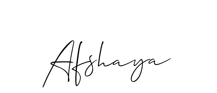 Best and Professional Signature Style for Afshaya. Allison_Script Best Signature Style Collection. Afshaya signature style 2 images and pictures png