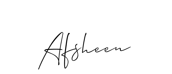 if you are searching for the best signature style for your name Afsheen. so please give up your signature search. here we have designed multiple signature styles  using Allison_Script. Afsheen signature style 2 images and pictures png