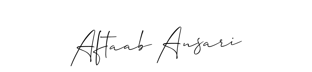 How to Draw Aftaab Ansari signature style? Allison_Script is a latest design signature styles for name Aftaab Ansari. Aftaab Ansari signature style 2 images and pictures png