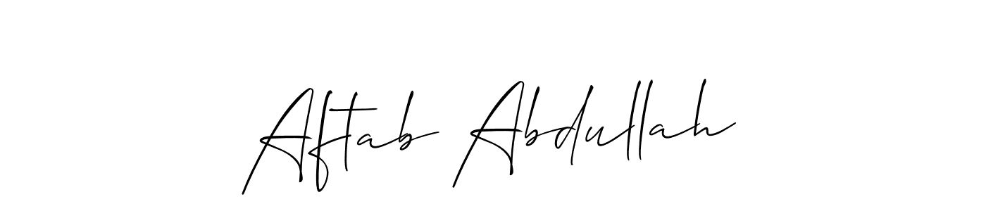 Best and Professional Signature Style for Aftab Abdullah. Allison_Script Best Signature Style Collection. Aftab Abdullah signature style 2 images and pictures png