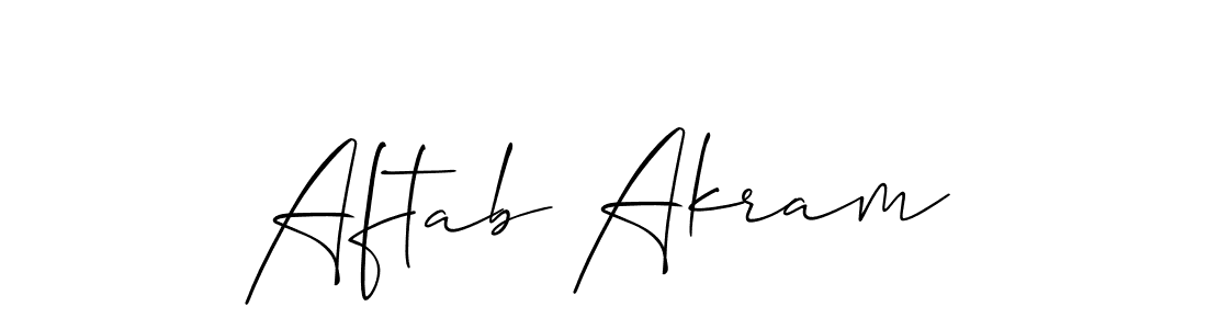 Similarly Allison_Script is the best handwritten signature design. Signature creator online .You can use it as an online autograph creator for name Aftab Akram. Aftab Akram signature style 2 images and pictures png