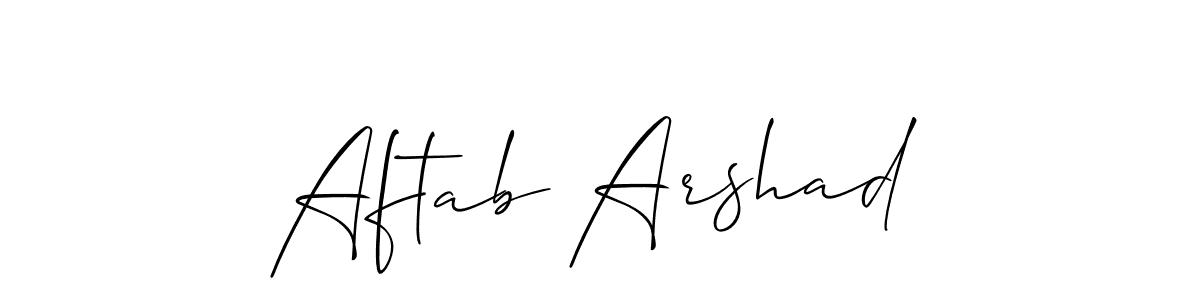 if you are searching for the best signature style for your name Aftab Arshad. so please give up your signature search. here we have designed multiple signature styles  using Allison_Script. Aftab Arshad signature style 2 images and pictures png