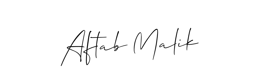 Similarly Allison_Script is the best handwritten signature design. Signature creator online .You can use it as an online autograph creator for name Aftab Malik. Aftab Malik signature style 2 images and pictures png