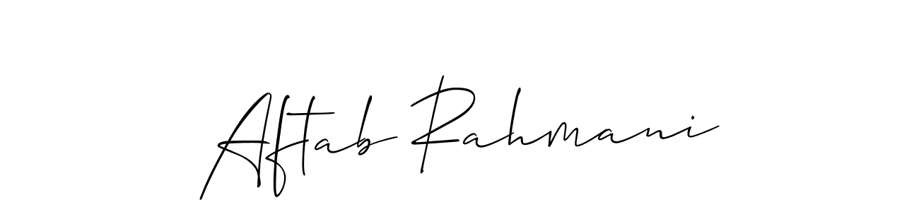 You can use this online signature creator to create a handwritten signature for the name Aftab Rahmani. This is the best online autograph maker. Aftab Rahmani signature style 2 images and pictures png