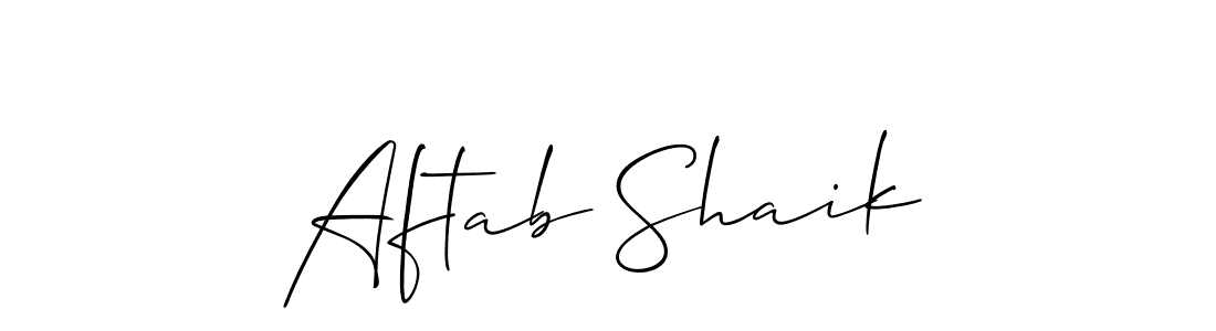 Make a beautiful signature design for name Aftab Shaik. Use this online signature maker to create a handwritten signature for free. Aftab Shaik signature style 2 images and pictures png