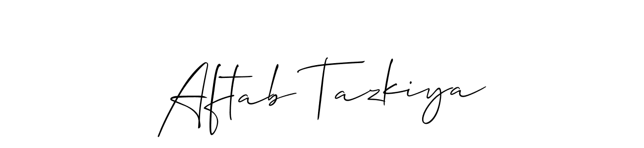 Once you've used our free online signature maker to create your best signature Allison_Script style, it's time to enjoy all of the benefits that Aftab Tazkiya name signing documents. Aftab Tazkiya signature style 2 images and pictures png