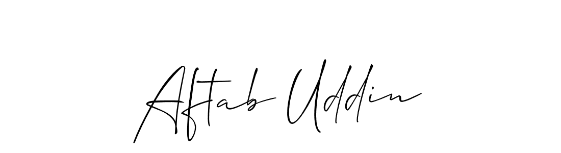 This is the best signature style for the Aftab Uddin name. Also you like these signature font (Allison_Script). Mix name signature. Aftab Uddin signature style 2 images and pictures png