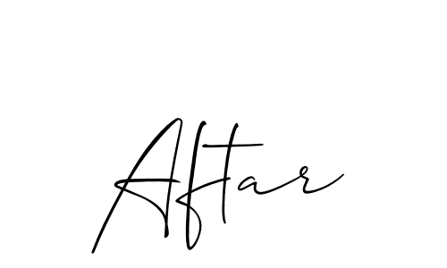 Also we have Aftar name is the best signature style. Create professional handwritten signature collection using Allison_Script autograph style. Aftar signature style 2 images and pictures png