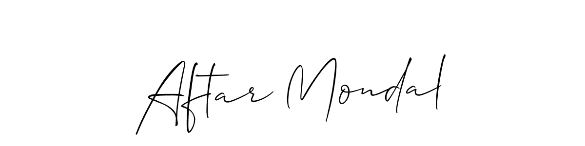 Make a beautiful signature design for name Aftar Mondal. Use this online signature maker to create a handwritten signature for free. Aftar Mondal signature style 2 images and pictures png