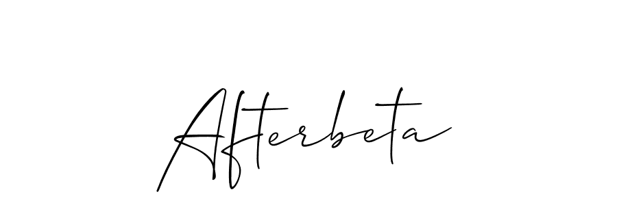 It looks lik you need a new signature style for name Afterbeta. Design unique handwritten (Allison_Script) signature with our free signature maker in just a few clicks. Afterbeta signature style 2 images and pictures png