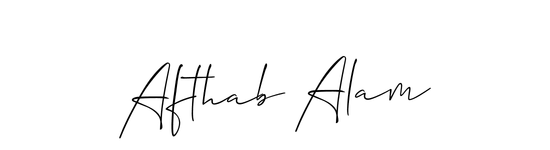 Also You can easily find your signature by using the search form. We will create Afthab Alam name handwritten signature images for you free of cost using Allison_Script sign style. Afthab Alam signature style 2 images and pictures png