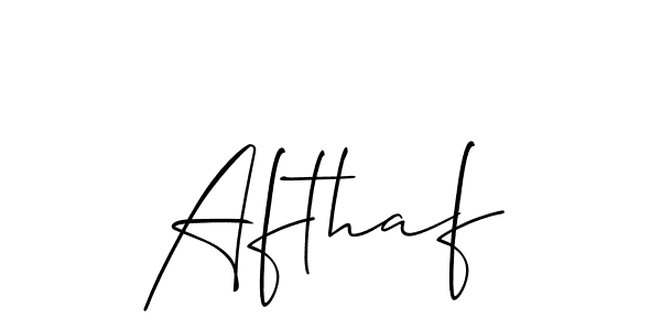 Similarly Allison_Script is the best handwritten signature design. Signature creator online .You can use it as an online autograph creator for name Afthaf. Afthaf signature style 2 images and pictures png