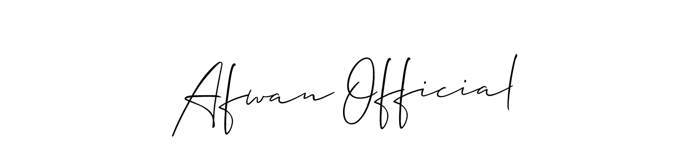 Best and Professional Signature Style for Afwan Official. Allison_Script Best Signature Style Collection. Afwan Official signature style 2 images and pictures png